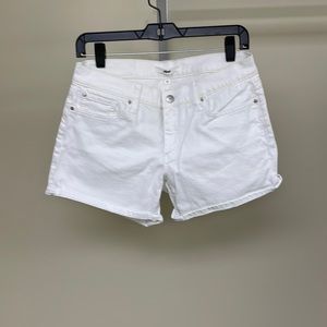 White jean shorts. Sz 27